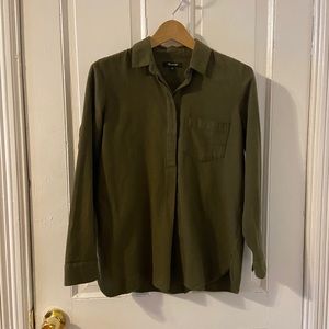 Madewell Flannel Popover Tunic